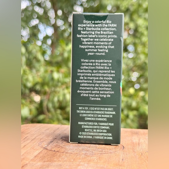 🌿 RARE Starbucks x Farm Rio Cold Cup Keychain Limited Ed. Tropical Banana Print - Picture 6 of 6